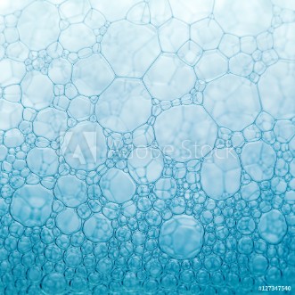 Picture of Foam texture blue background